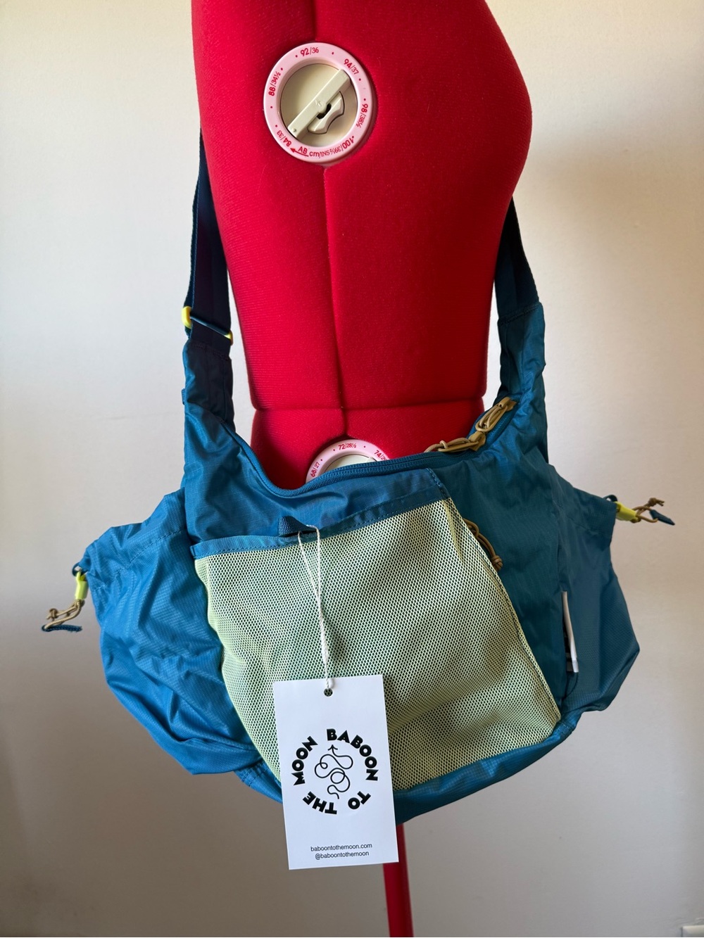 NWT Baboon to the Moon Crossbody Crescent in Teal - Colorway Sold Out